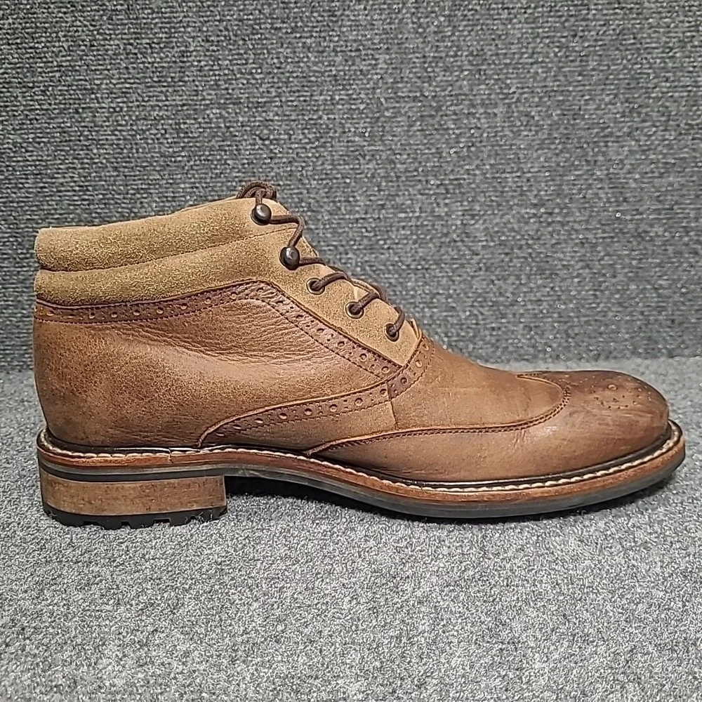 Wolverine 1000 Mile Brown Wingtip Boots Men's Size 10.5 D - Picture 8 of 16
